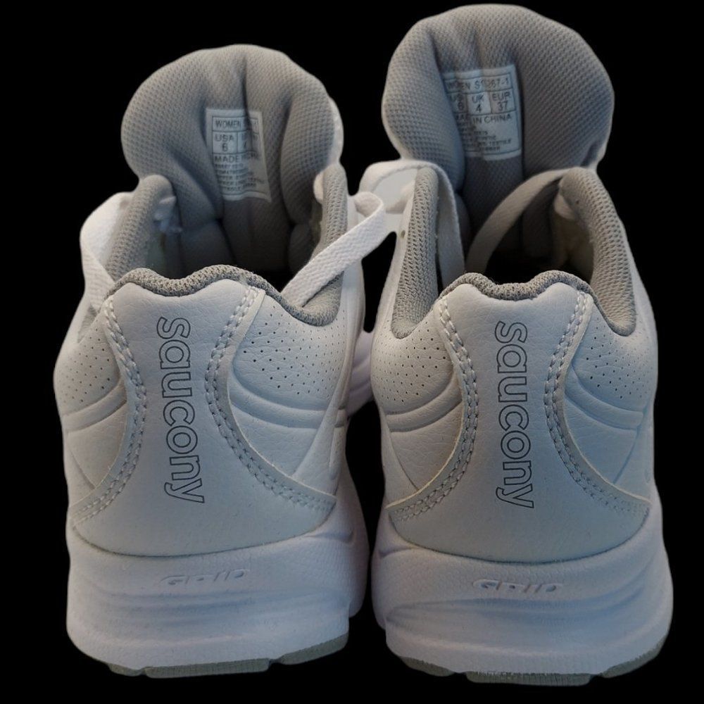 Saucony Grid Momentum White Walking Shoe Women's Size 6M - Picture 4 of 5